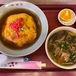 味覚亭本店 - 天津飯＆らーめんセット（スタミナラーメンに変更）