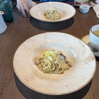 JAM17 DINING - 無花果と火を軽く通したチコリ サルシッチャのパスタ