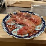 天ぷら浅沼 - ボタンエビでけえ！！