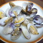 巴炉ばた焼 - アサリ酒蒸し650円