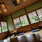 松乃家 - 1番乗りなので、いつものテーブル1番へ^_^