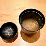 鮨 さかい - 味噌汁