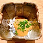 鮨 さかい - とら河豚のあん肝ソース