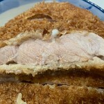 かつ丼 桜花 - リブロースの分厚い断面^ ^