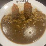 カレーハウスCoCo壱番屋 - ベジカレー、カキフライ2個、ハーフきのこ、350g(1,089円)