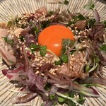 ウダガワ 成ル - 本日のおすすめ(薬味たっぷりのカルパッチョ)