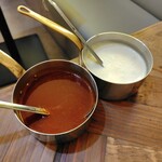 オムライス＆パンケーキyellow - デミグラス＆チーズソース