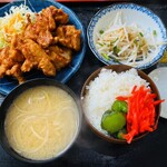 暘谷亭 - とり天定食