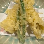 薮蕎麦 宮本 - 穴子の天ぷら