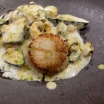 渡辺料理店 - クリームであっさり炊き合わせたムール貝も素晴らしい美味しさ　こんな食べ方したことない