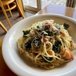 キアッソ - サーモンとゴルゴンゾーラのパスタ（大盛り）