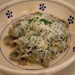 Cadota - 今日のオレキエッテはサルシッチャのソース。焦がし小麦で小麦ぎっしり＆モッチリ