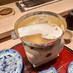 末冨 - 松茸と鱧しゃぶ(鱧最高！)