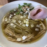 めん処 きよ洲 - 鯖節と佐助豚のスープにオリーブが合う！