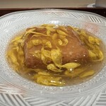 料理屋 稲家 - 【 胡麻豆腐に毛蟹とまつたけ 】