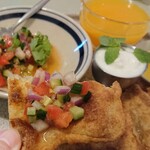 ori - サラダのっけて