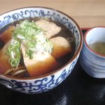 蕎麦岳 - お店じまんの「かしわそば」デス