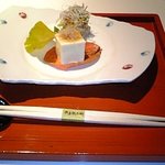 夢屋銀兵衛 in SVAX - クリームチーズ豆腐＆帆立(エビの卵のソースかけ）