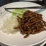 レストランシェル - 牛肉絹切り味噌炒め ※クレープ付き