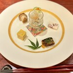 手酌割烹 てら田 - 前菜盛り合わせ