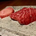 和牛焼肉やくにく 徹 - 鹿児島黒牛 タン・ハラミ