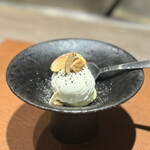 八重洲 steak & seafood 鉄板焼き 一心 - 〆のアイスクリーム