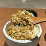 八重洲 steak & seafood 鉄板焼き 一心 - しらすのチャーハン