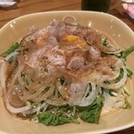 Mr.Gentleman Neo Japan Dining - たっぷり削りたて！かつお節の金胡麻サラダ　胡麻とドレシングをかけて～