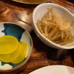 錦 - たくあん・もやし