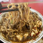 ラーメン もっけだの - 『麻婆まぜそば』の麺