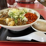ラーメン もっけだの - 2024.10.1～期間限定『麻婆まぜそば+豚』