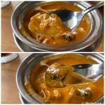 インド料理レストラン ムナ - 少ない具はチキンと茄子