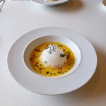 レストラン クリュディテ - スープ 冷製人参のポタージュ