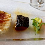 レストラン クリュディテ - えびす南瓜 カラスミパウダー