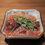 焼鳥um - 肝ユッケ