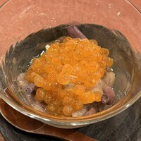 御料理 寺沢 - お口直し
                    イクラ、あみ茸、大根おろし