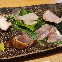 ぎんざ 阿吽 - コース料理（地魚の刺身五種盛り）