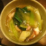 難波かくうち - もんごいか下足とチンゲン菜の中華風煮　３００円