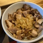 塩ラーメン あす流 - ネギダレ肉飯
