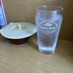 江ちゃんラーメン - 暑いε-(´∀｀; )水が美味い(´∀｀)