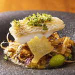 日本料理たつみ - 料理写真:モダン懐石コース強肴（白甘鯛の干物焼き・白ワインと穂紫蘇のソース）