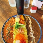 Merci - 「豚コマトマト」＆「黒ゴマキーマ」＆アイスコーヒー