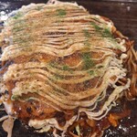 お好み焼 オモニ - 豚キムチ玉+そばモダン焼　1150円