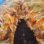 お好み焼 オモニ - デラックス焼+うどんモダン焼