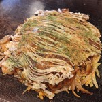 お好み焼 オモニ - デラックス焼+うどんモダン焼　1550円