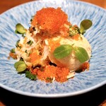 蟹と、とびっこのタラモサラダ