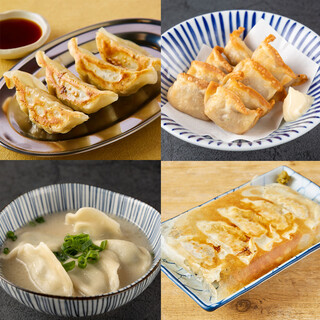 おすすめは種類豊富な餃子！