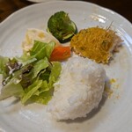 キッチン ブルー グローブ - 再びワンプレート