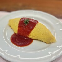 厳選洋食さくらい - オムライスセット ハーフサイズ(自家製トマトケチャップ)