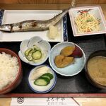 よろずや - '24/10/18 新さんま塩焼定食（税込700円）